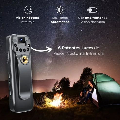 SpyCam HD™ - Mini Cámara Portatil HD 1080P con Reducción de Ruido