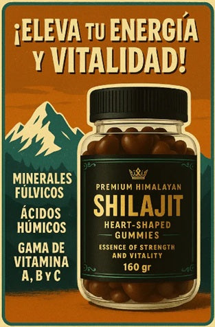 SHILAJIT GUMMIES PREMIUM 160gr - 💪POTENCIALIZA TU TESTOSTERONA🔥